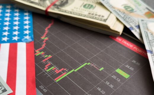 Grafico del deficit commerciale USA
