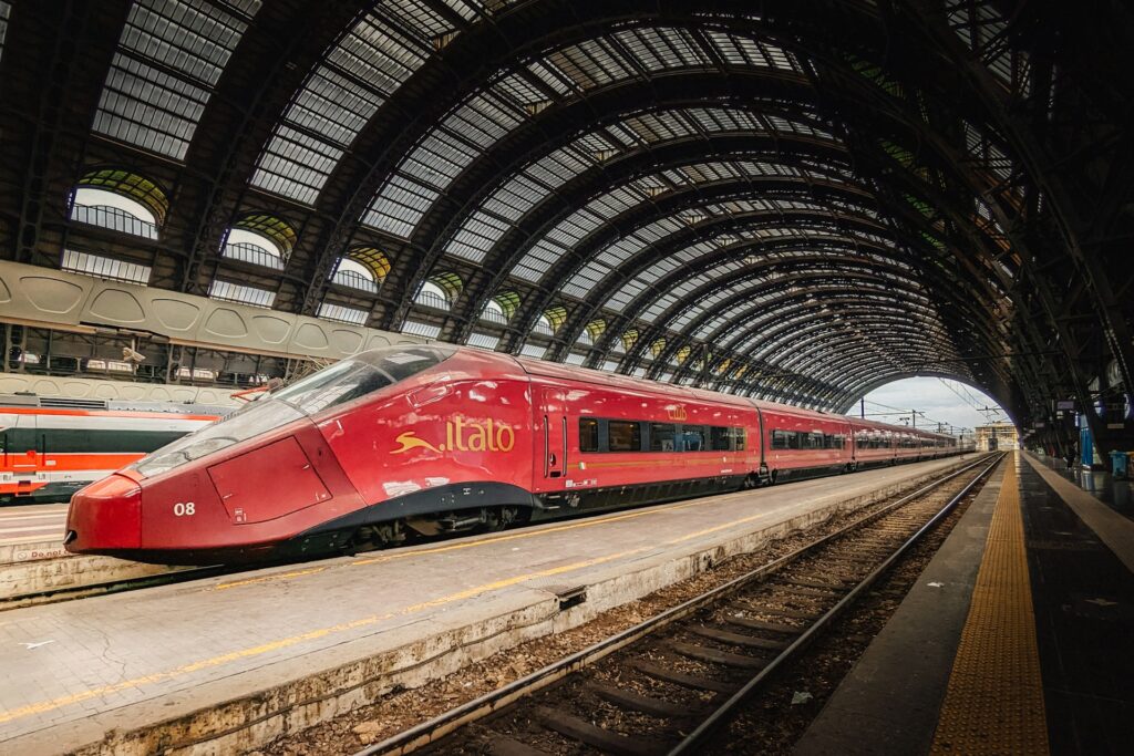 Treno Italo in movimento