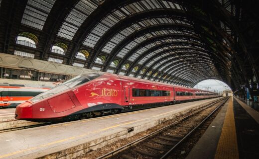 Treno Italo in movimento