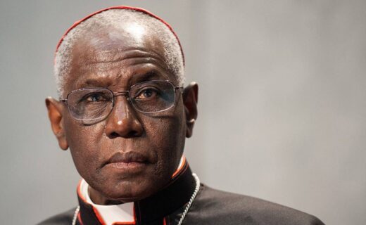 Cardinale Robert Sarah durante la conferenza Europa e Africa