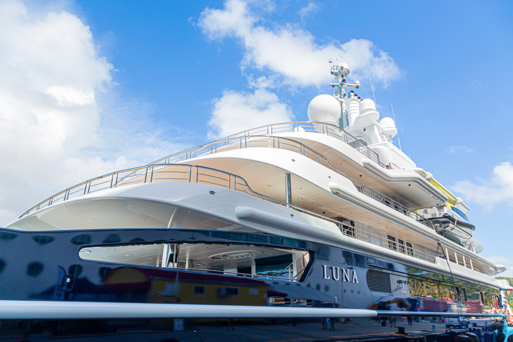 Mega-yacht Boardwalk dell'ambasciatore Usa