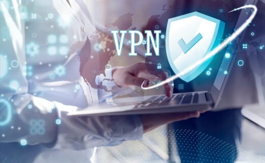 Rappresentazione grafica della sicurezza digitale con ExpressVPN
