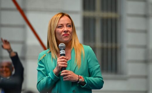 Giorgia Meloni e Donald Trump durante la cena di Stato ad Ankara
