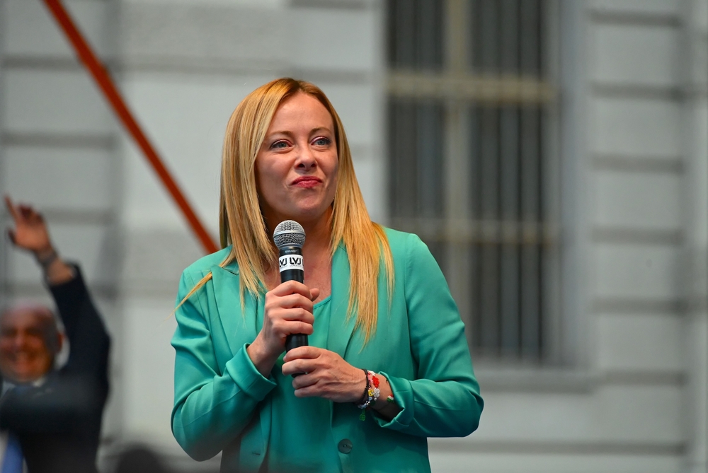 Giorgia Meloni e Donald Trump durante la cena di Stato ad Ankara