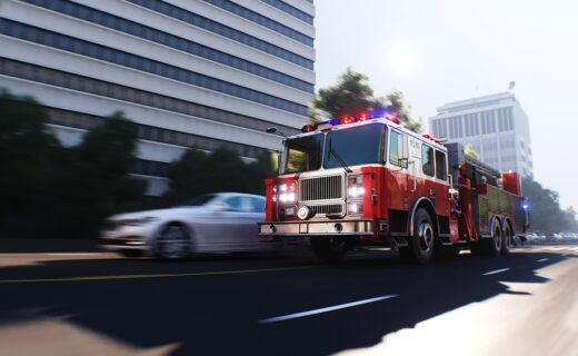 Incendio a Roma