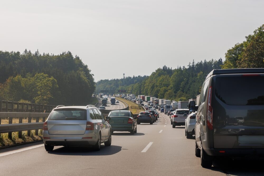 Traffico intenso in Italia durante l'estate